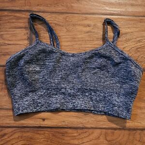 5/$15 Women's small gray support sports bra with adjustable spaghetti straps